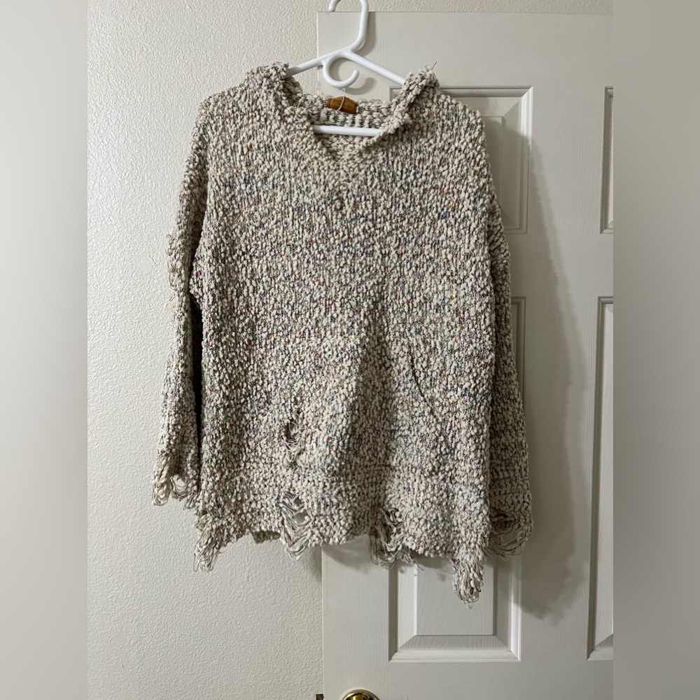 Chunky knitted sweater